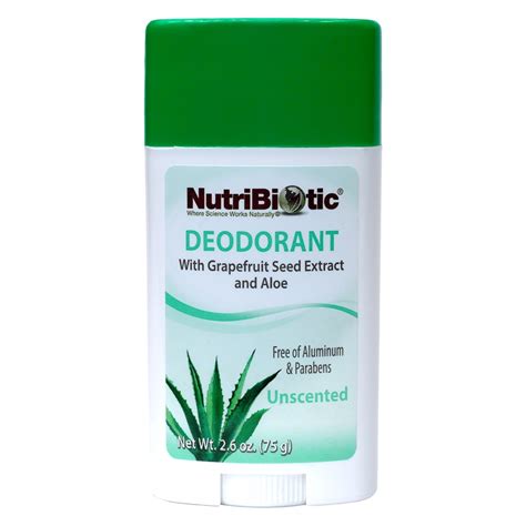 NutriBiotic Deodorant Stick Unscented -- 2.6 oz - Vitacost