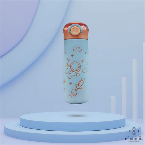 Space Theme Stainless Steel Vacuum Insulated Water Bottle - 350ml ...