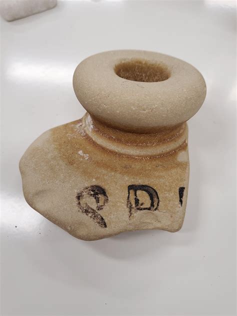 Ancient Roman pot head with SPQR possibly written on it. It is from my ...