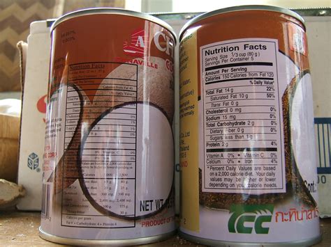 canned coconut milk nutrition