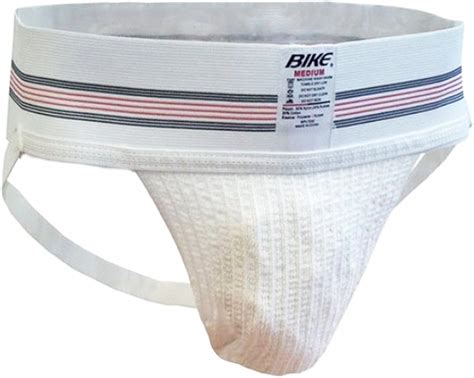 Bike Jock Adult Supporter Jockstrap - White - Size L: Amazon.co.uk ...
