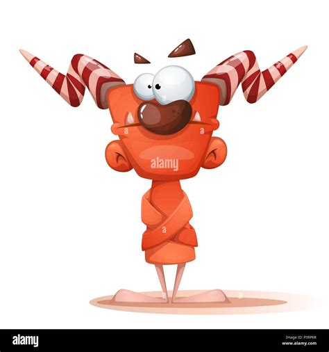 Horror cartoon characters. Halloween illustration Stock Vector Image ...