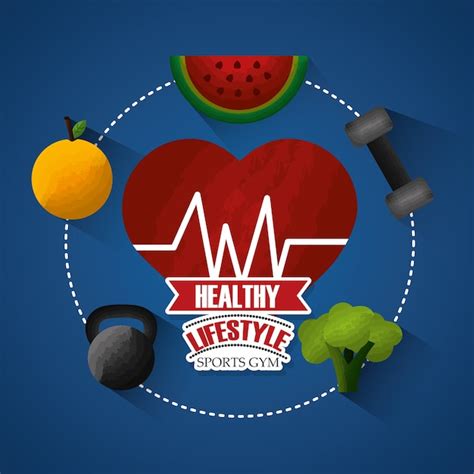 Estilo de vida saudável | Vetor Premium