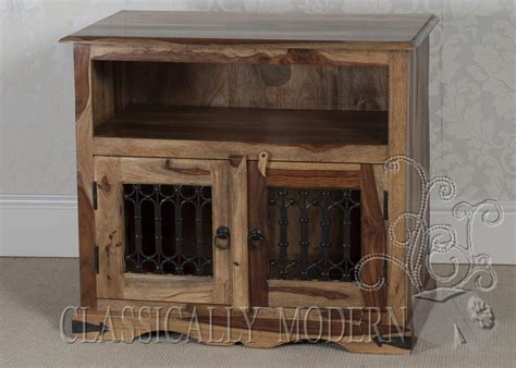 Buy Classically Modern Indian Thakat Solid Sheesham Rosewood 2 Door ...