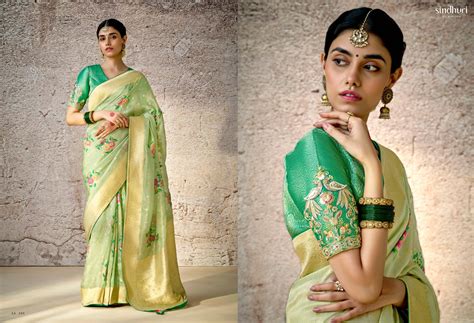296 Kashi Sindhuri Handwork Sarees – Heriska