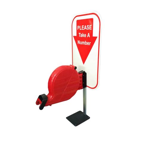 Take-A-Number System Ticket Dispenser with Counter Stand and 1 Roll ...