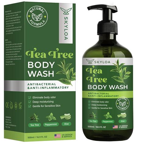 Amazon.com : Glalove Antifungal Body Wash: Tea Tree Body Wash Soap ...