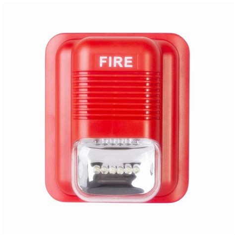 Buy Fire Alarm Siren Security Horn Buzzer 12VDC 24V Sound and Light ...