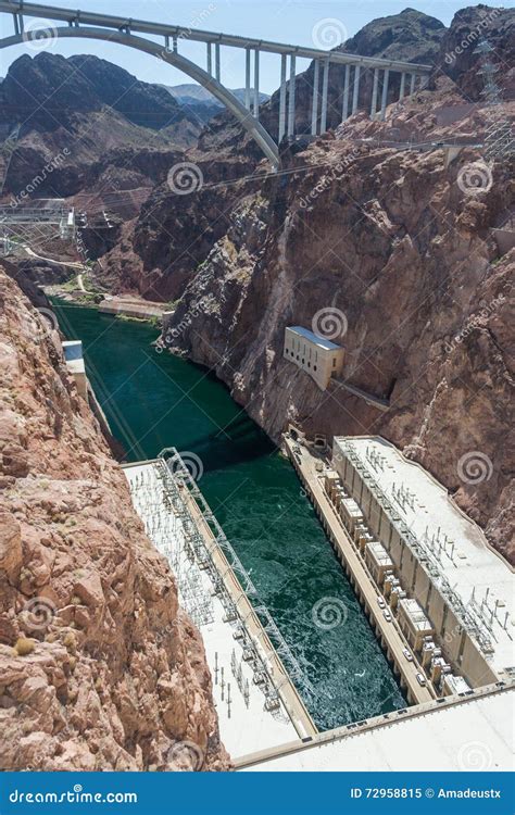 Hoover Dam. Boulder Dam In The Colorado River Royalty-Free Stock ...