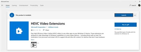 HEVC Codec Microsoft 的图像结果