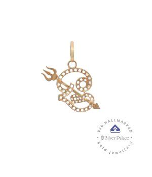 Kanche Collections 916 Pure Gold Om With Vel Divine Pendant With Cz ...
