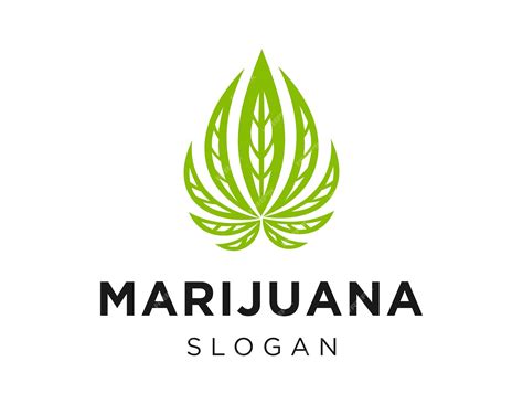 Premium Vector | Marijuana logo design created using the corel draw ...