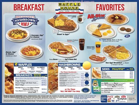 Waffle House Menu