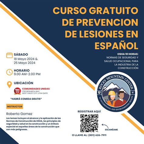 Regístrate a nuestro curso gratuito de OSHA 10 en español aquí: https ...