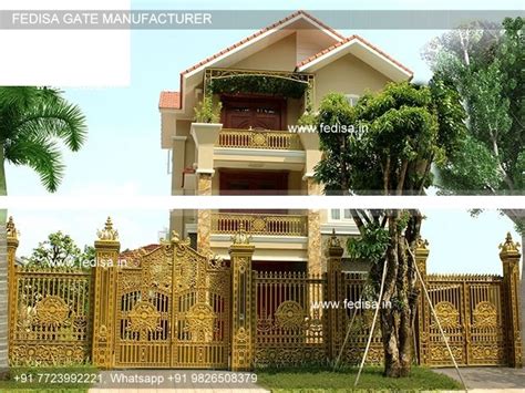 Wooden Gate Design Boundary Steel Gate House Gate Entrance Design 4 7 ...