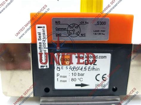 KOBOLD DVZ-1104N2S300 VORTEX FLOW METRE KO6007930010001 | United Marine ...