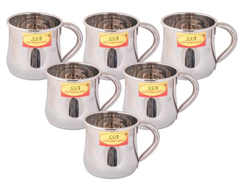 SHIV SHAKTI ARTS Stainless Steel Cup Mug for Tea, Coffee, Milk for Kid