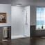Woodbridge Haydon 60-in W x 36-in D x 75-in H Matte White 3-Piece Glue ...