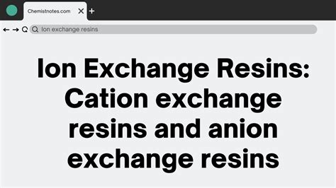 Image result for Anion Exchange Example