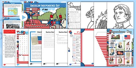 Top 10 Independence Day Activity Pack