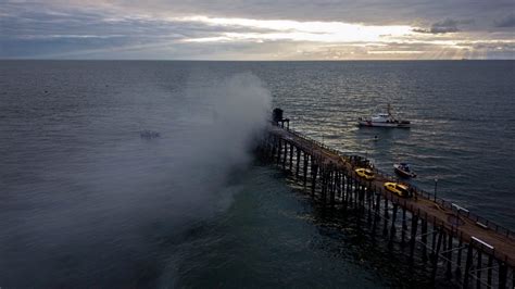 Oceanside Pier fire contained, cause under investigation: See photos