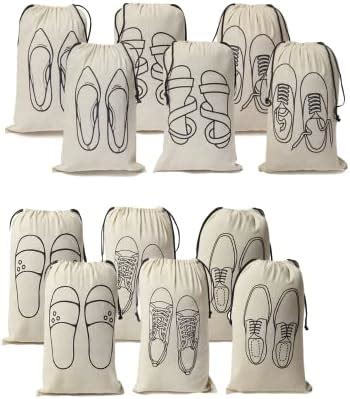 Buy Wolpin Pack of 10 Pcs Shoe Bag Cover for Shoe Storage & Travelling ...