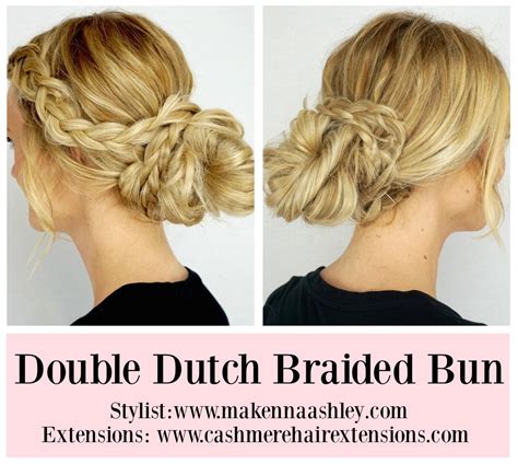 Image result for Dutch Braid Bun Tutorial