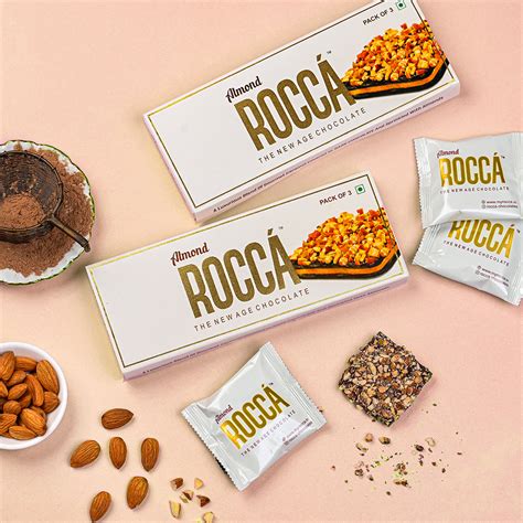 Buy Gourmet Almond Brittle Chocolates (Pack of 3) Online - Rocca ...