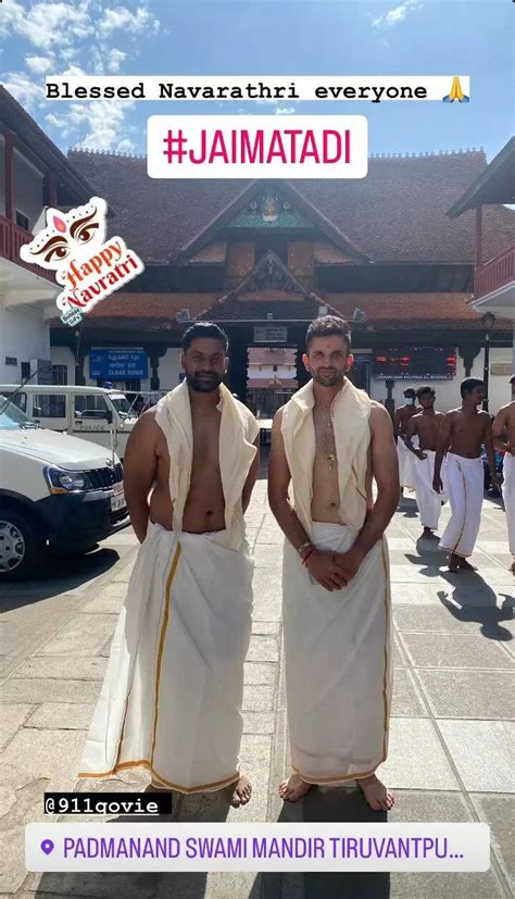 South African spinner Keshav Maharaj visits Sri Padmanabhaswamy Temple ...