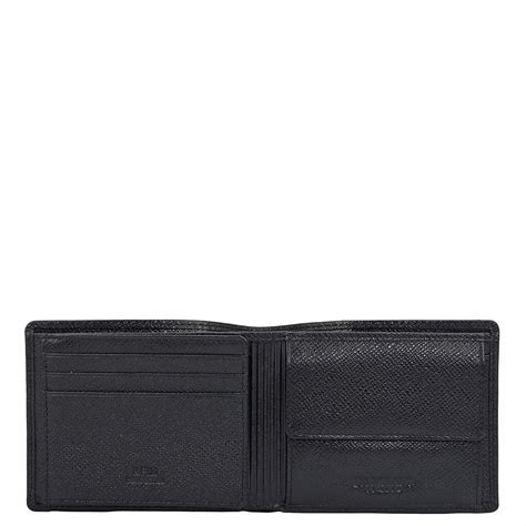 Black Bifold Leather Mens Wallet – Da Milano