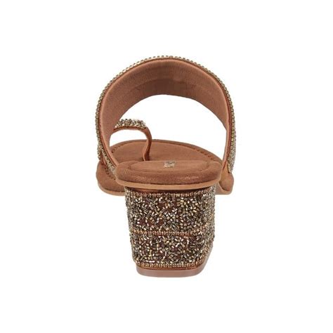 Buy Mochi Women Antique-Gold Ethnic Slip Ons Online | SKU: 35-932-28-36 ...