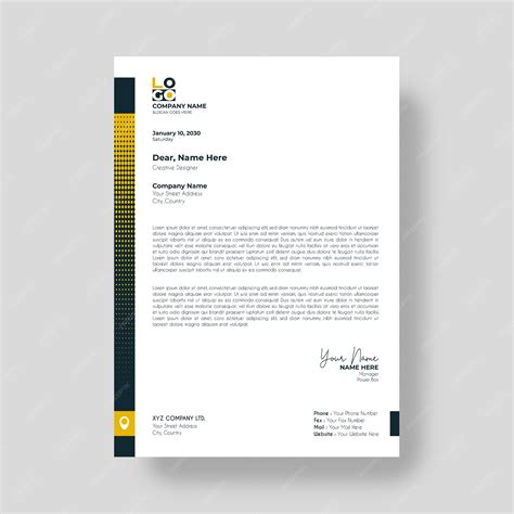 Letter Header Format 的图像结果