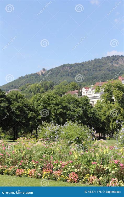 Park in Baden-Baden, Germany Editorial Image - Image of cultural, drink ...