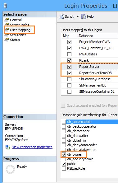 MS SQL Server Cannot Connect to the Report Server Database 的图像结果