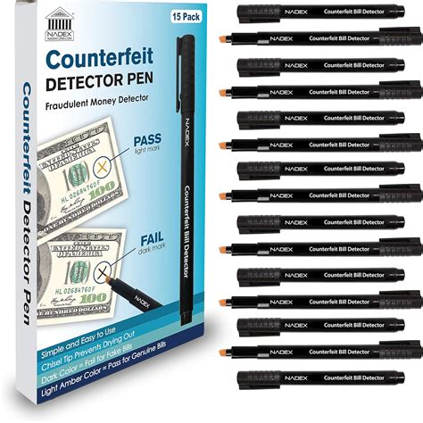 Buy Nadex Counterfeit Pen, Easy Swipe - Gold for Real, Black for Fake ...