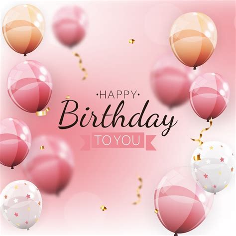 Gelukkige verjaardag achtergrond met ballonnen | Premium Vector