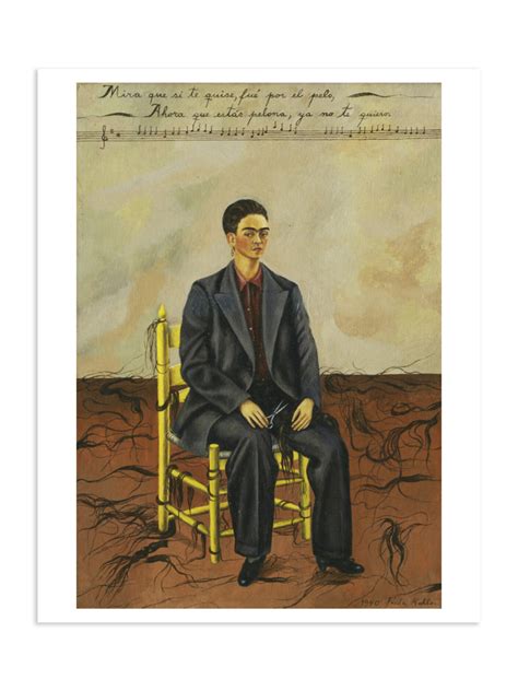 Self-Portrait with Cropped Hair Print by Frida Kahlo – Brooklyn Museum