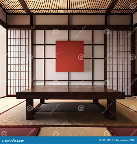 A Minimalist, Japanese Tea Room with Tatami Mat Flooring, Shoji Screens ...