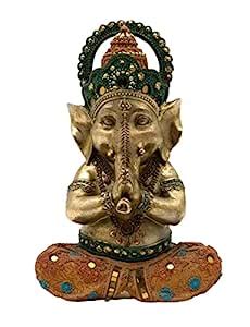 Buy NATURALS EXPORT Lord Ganesh Sitting Statue Ganpati Figurine God of ...