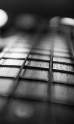 Download wallpaper 240x400 guitar, fretboard, strings, music, black and ...