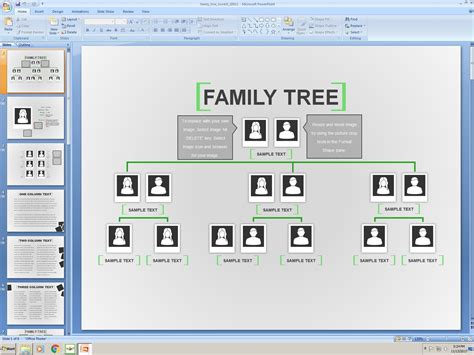 Powerpoint Family Tree Template
