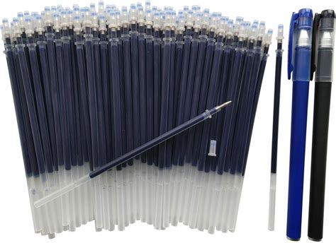 Twokiln Gel Pen Refills 0.5 mm,100 Pack Ink Pen Refills Blue,0.5 mm Pen ...