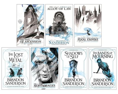 Mistborn Series Complete 7 Books Collection Set by Brandon Sanderson ...