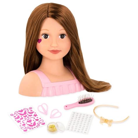 doll head makeup and hair