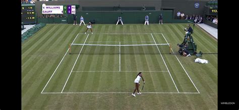 It’s only day 1 and the baseline on Center Court is already looking ...