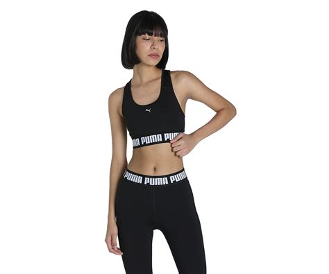 Puma Women's Polyester Wired Classic Sports Bra (52159801_Black_XS ...