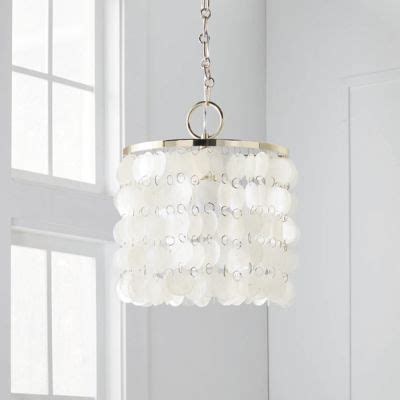 Alana Chandelier with Capiz Shells & Champagne Brass Metal for Indoor ...