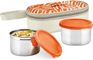 Flipkart.com | MILTON Plato Pack Big Stainless Steel Lunch Box (2 X 500 ...