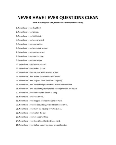 Dirty never have i ever questions to ask a girl - magicaltaste
