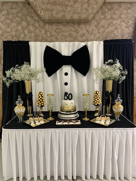 50th Birthday Party Ideas For Men, Birthday Decorations For Men, Mens ...